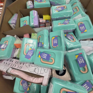 Assorted name-brand cosmetics in a wholesale cosmetics pallets, 92% off retail.