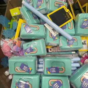 A visually diverse pallet filled with new, name-brand assorted merchandise pallets, ready for resale.
