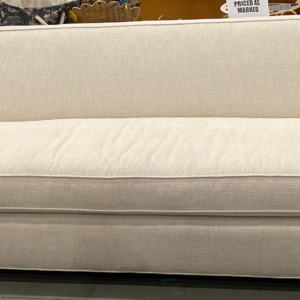 Luxurious Mitchell Gold + Bob Williams sofa liquidation, Jean-Luc Bench 90 in textured weave