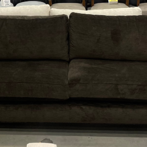 Luxurious Mitchell Gold + Bob Williams sofa in elegant performance vintage velvet