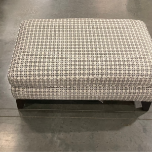 Luxurious Mitchell Gold Bob Williams Mona Ottoman, 24-inch depth, perfect for luxury ottoman liquidation.