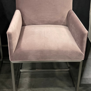 Luxurious Mitchell Gold + Bob Williams Gage Dining Armchair with Velvet in a liquidation pallet