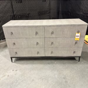 Luxurious Mitchell Gold + Bob Williams dresser, Solange 6-drawer design, perfect for storage.