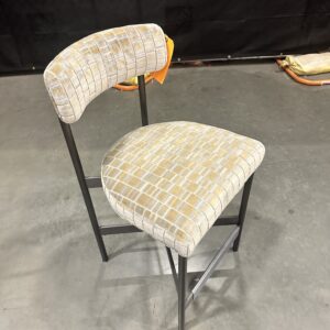 Luxurious Mitchell Gold Bob Williams counter stool, elegant design, 65% off retail.