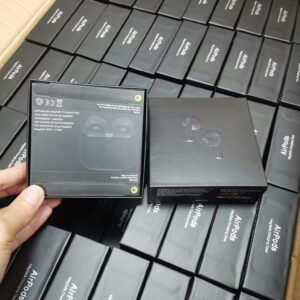 A large Black AirPods 3 Pallet containing 500 premium wireless earbuds, neatly stacked for wholesale.
