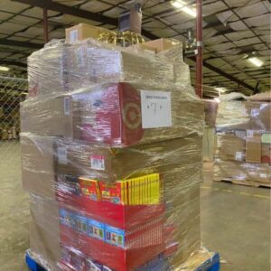 A massive Target GM truckload with 30 pallets filled with diverse general merchandise, ready for wholesale liquidation.