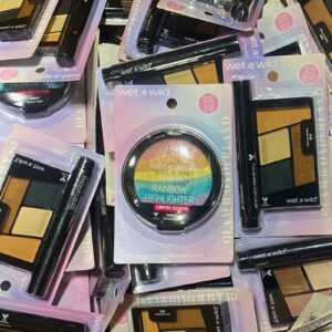 Vibrant Wet N Wild Rainbow Highlighter and Color Icon Quad Shadow from wholesale makeup pallets.
